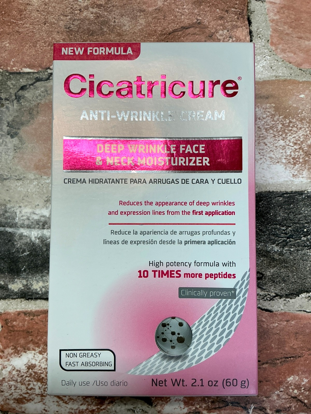Cicatricure Anti-Wrinkle Cream Deep Wrinkle Face & Neck Moisturizer 2.1 oz NIB