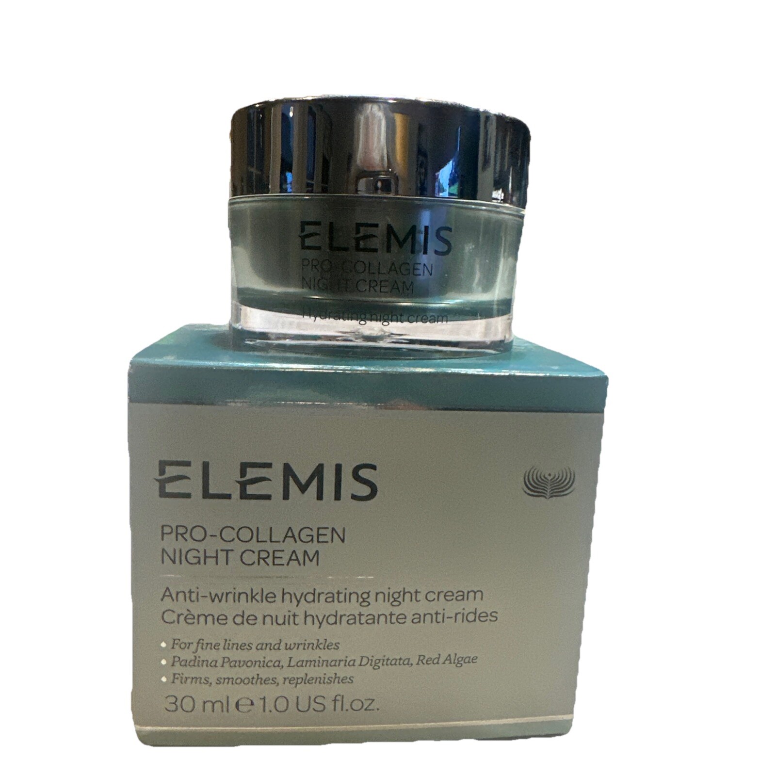 Elemis Pro-Collagen Anti-Wrinkle Night Cream 1 Oz. Jar | 30mL Standard Size NIB