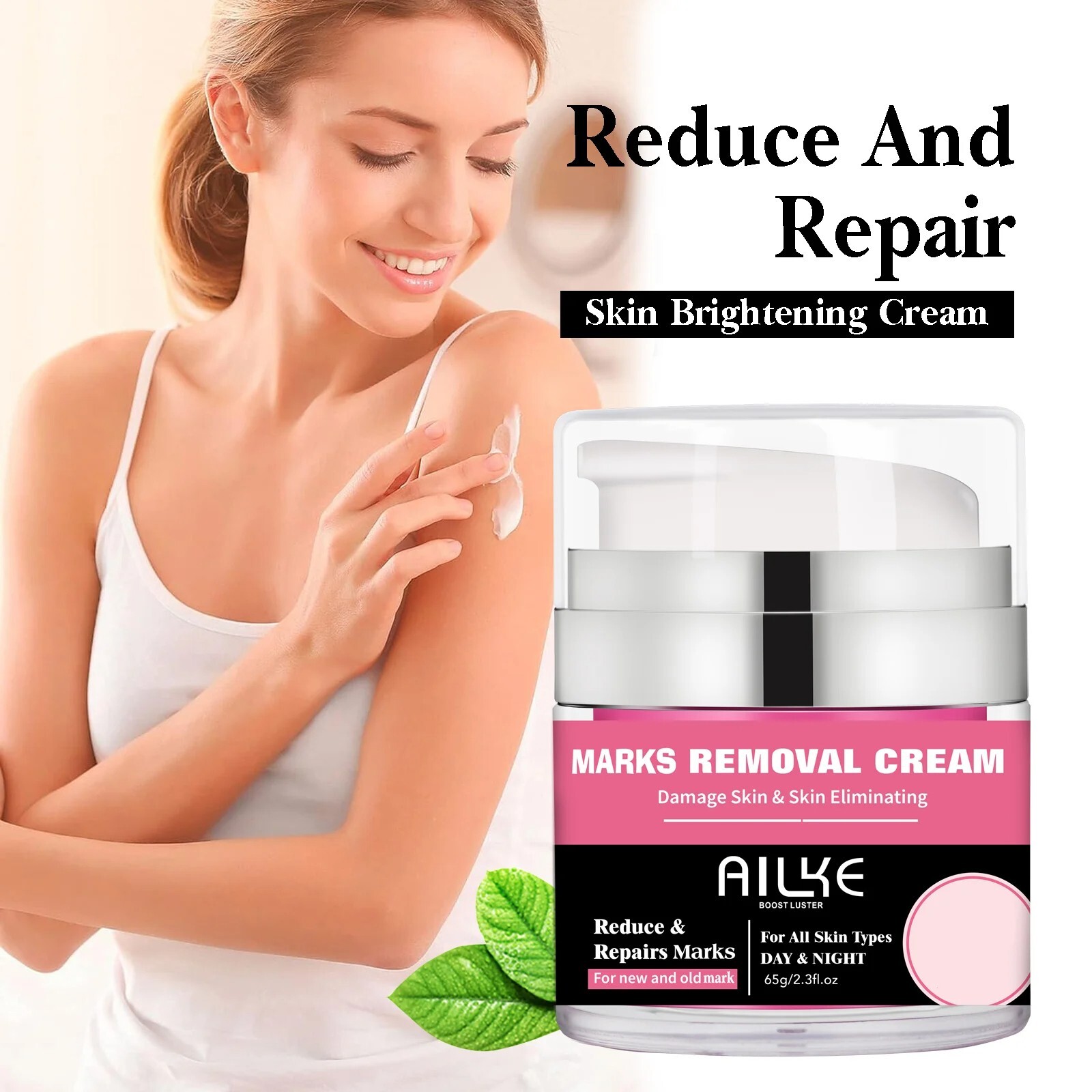 AILKE Natural and Organic Marks Clearing Cream to Reduce the Appearance of Marks