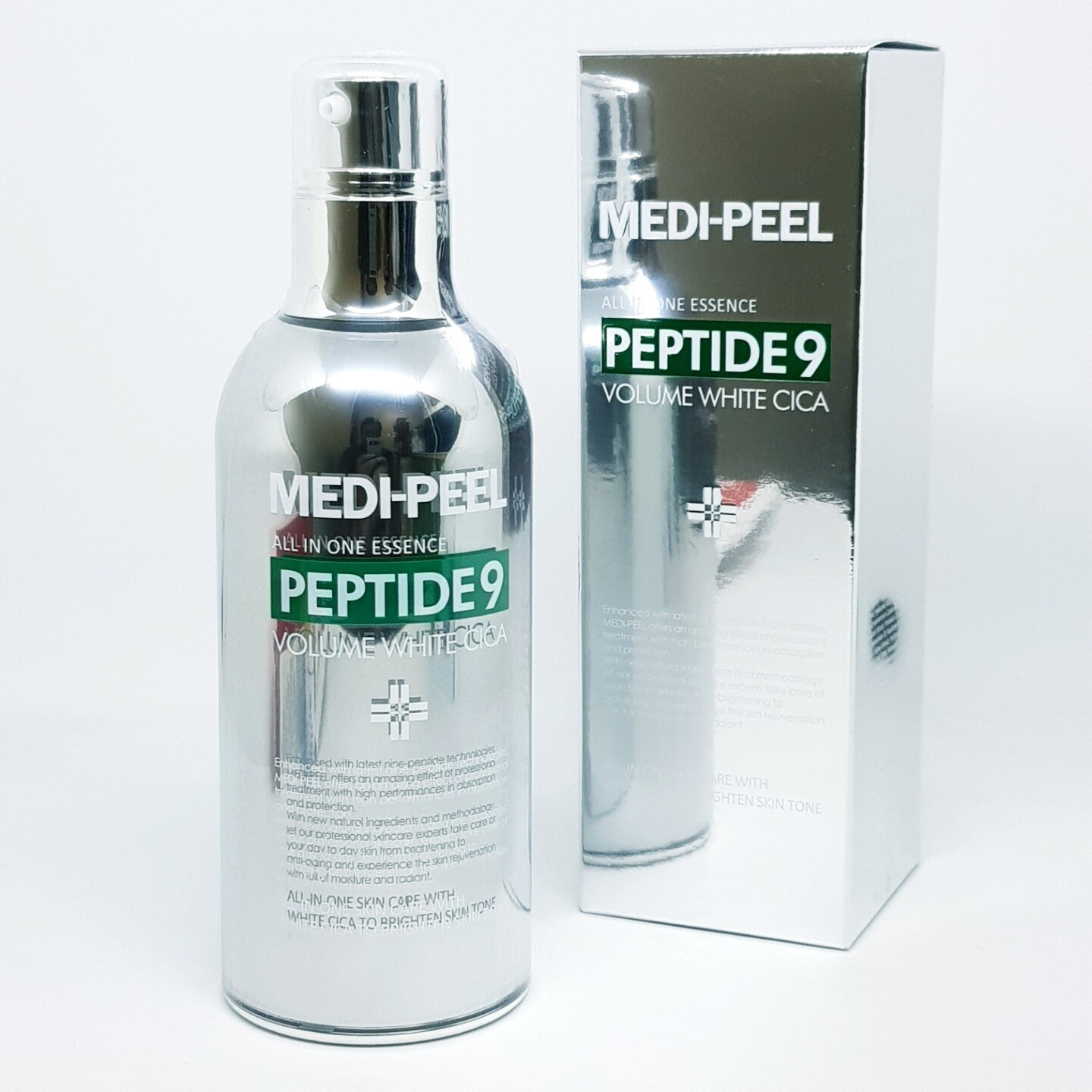 Medi Peel All In One Peptide 9 Volume White Cica Essence 100ml Bubble K-Beauty