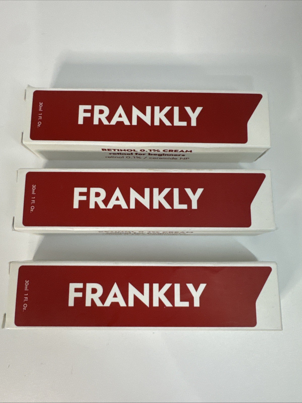 3x- FRANKLY Retinol 0.1% Wrinkle Repair Cream Anti-Aging Korean Beauty 1 oz
