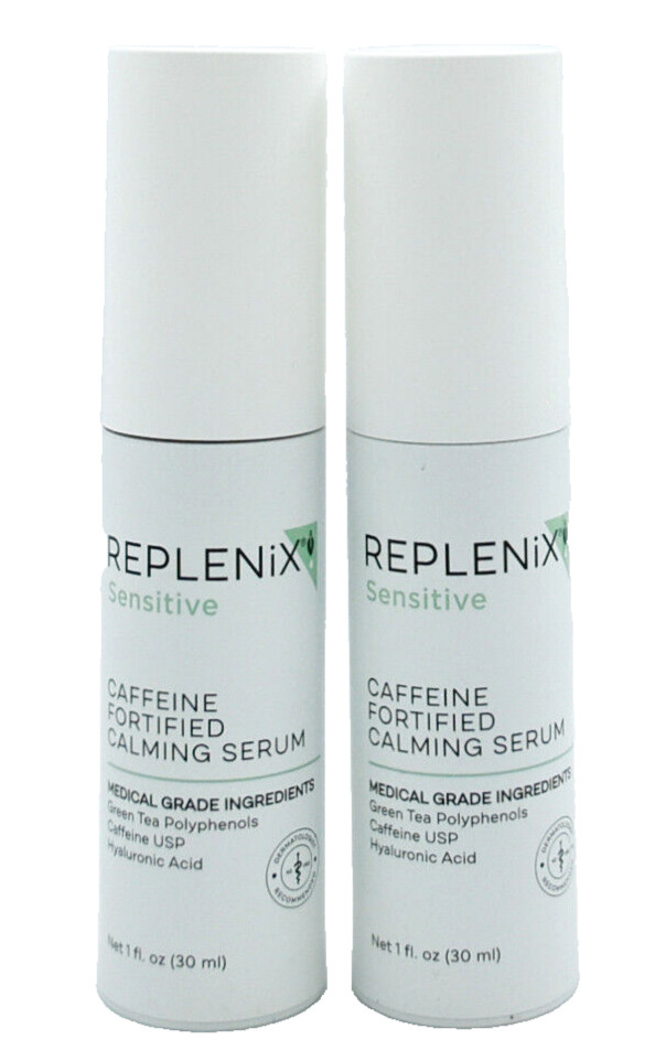 Replenix Sensitive Caffeine Fortified Calming Serum 1 fl oz/30ml [ 2 Pack]