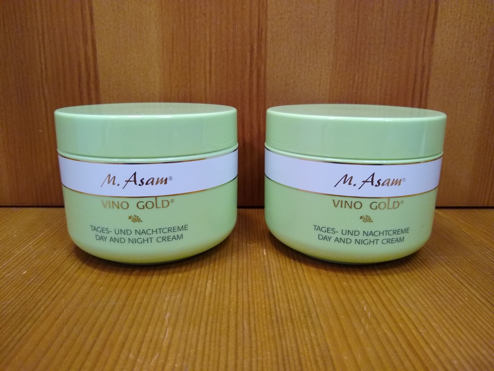 (2) 6.76 fl oz M. Asam VINO GOLD 24-Hour Day and Night Face Cream / 400ml TOTAL