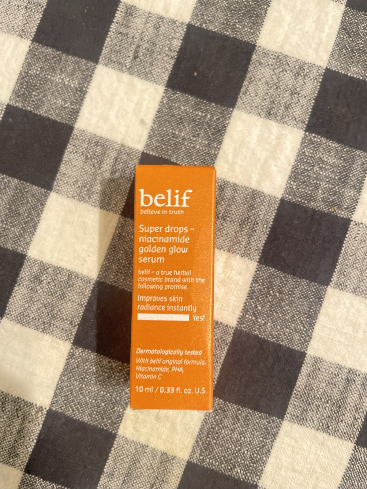 NIB Belif Super Drops Niacinamide Golden Glow Serum 10 ml