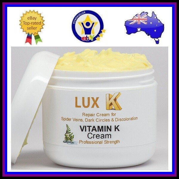 LUX VITAMIN K CREAM Eliminate Spider Varicose Veins Scars Rosacea Capillaries