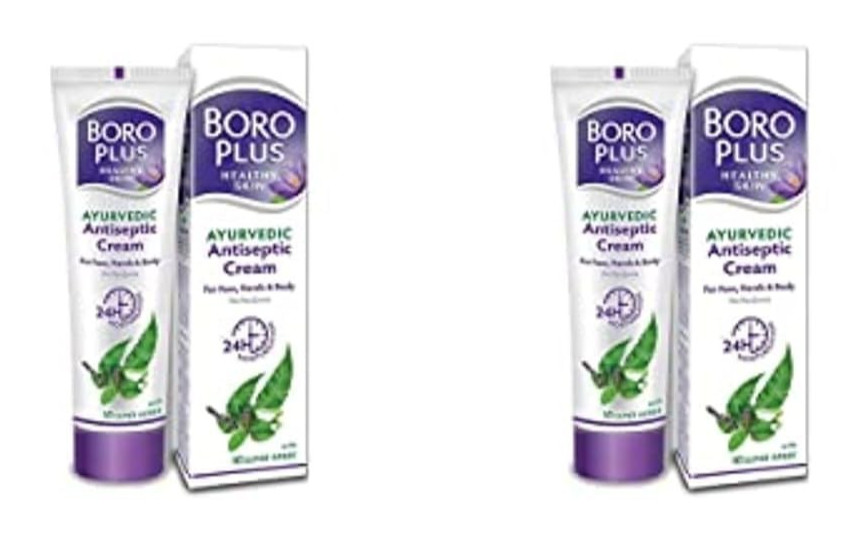 BoroPlus Ayurvedic Antiseptic Cream For moisturizer Glowing Skin 120ml 2- Pack