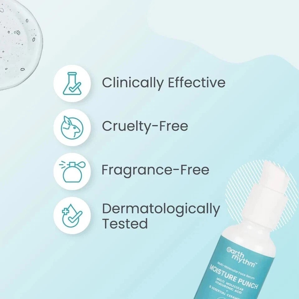 Earth Rhythm 3% POLYGLUTAMIC MOISTURE BOOST FACE SERUM – 30 ml