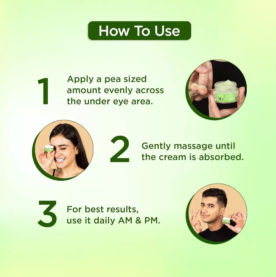 Under Eye Cream Gel for Dark Circles, Puffy Eyes, Wrinkles Remove for UNISEX 20g