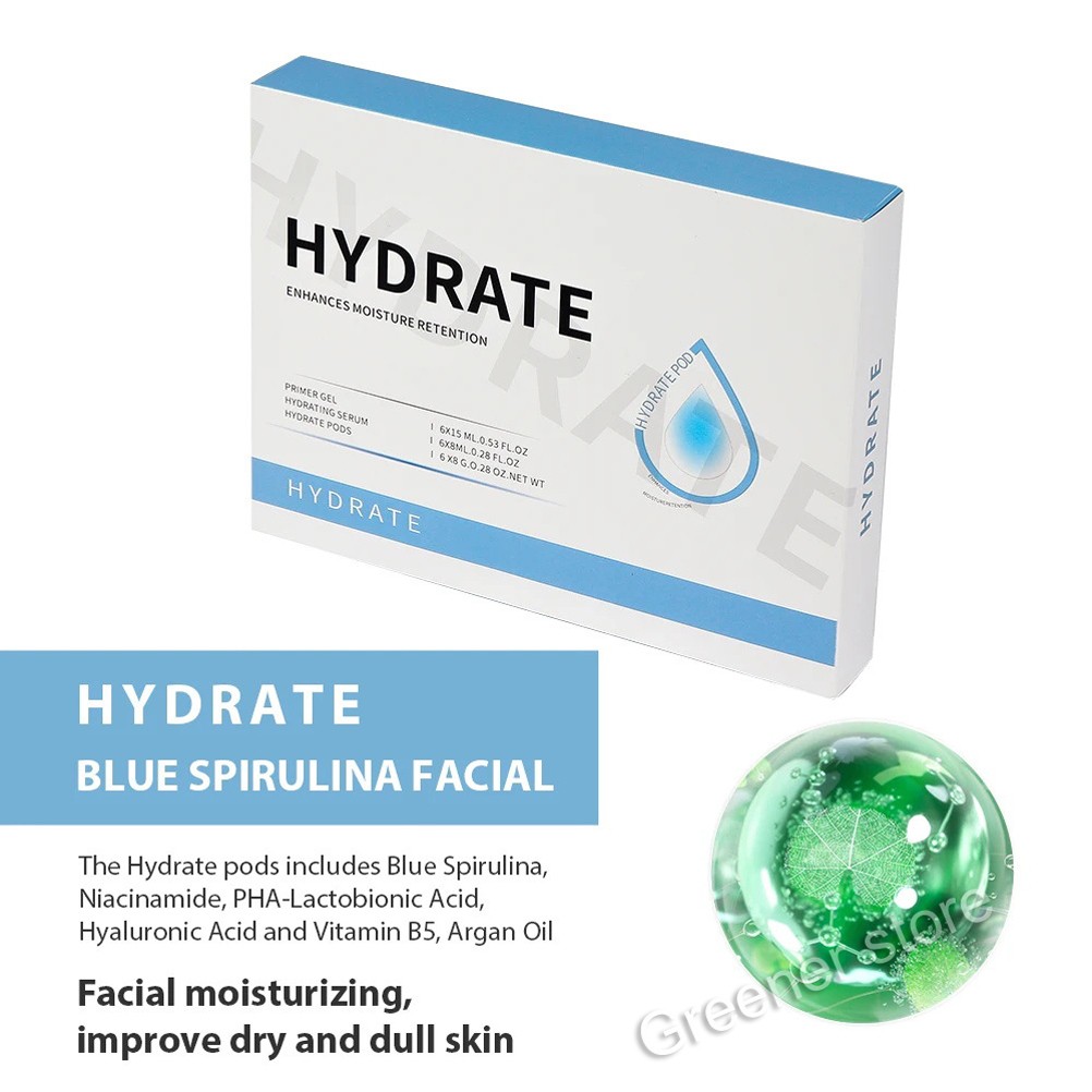 Facial SPA CO2 Bubble Oxygen Beauty Machine Gel Illumination Exfoliates Pods Kit