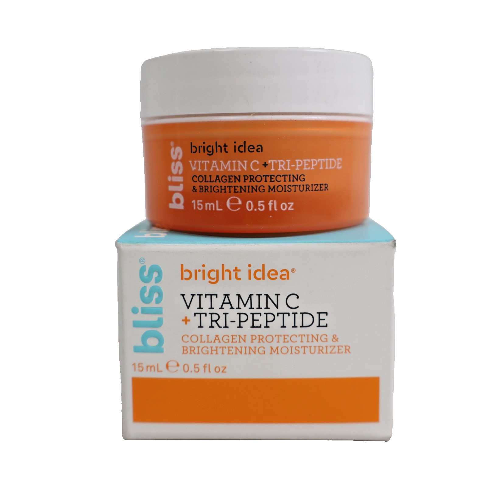 Bliss Bright Idea BRIGHTENING MOISTURIZER w/ Vitamin C & Tri-Peptides 0.5oz/15ml