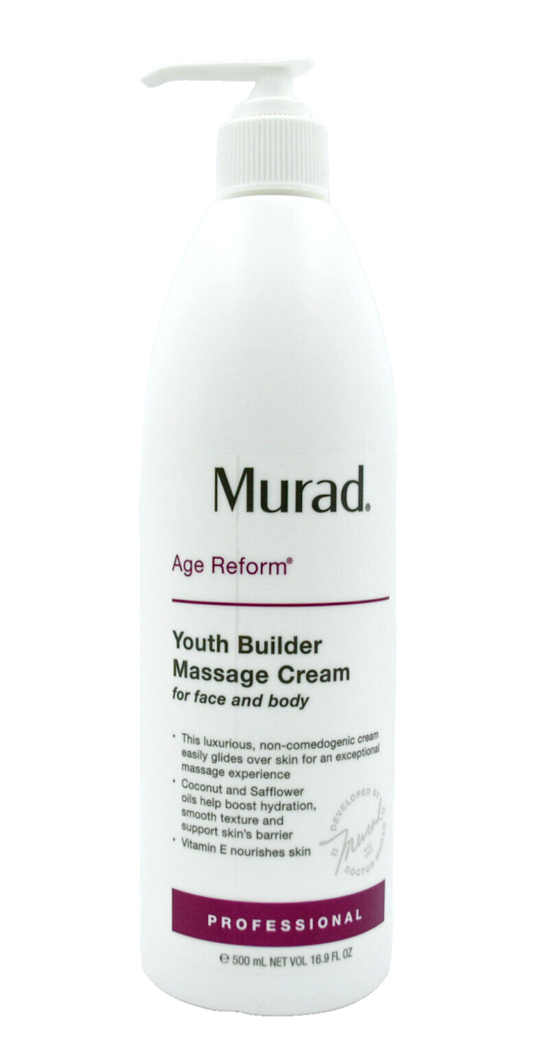 Murad Youth Builder Massage Cream For Face&Body Pro Size 16.9 fl oz/500 ml AUTH