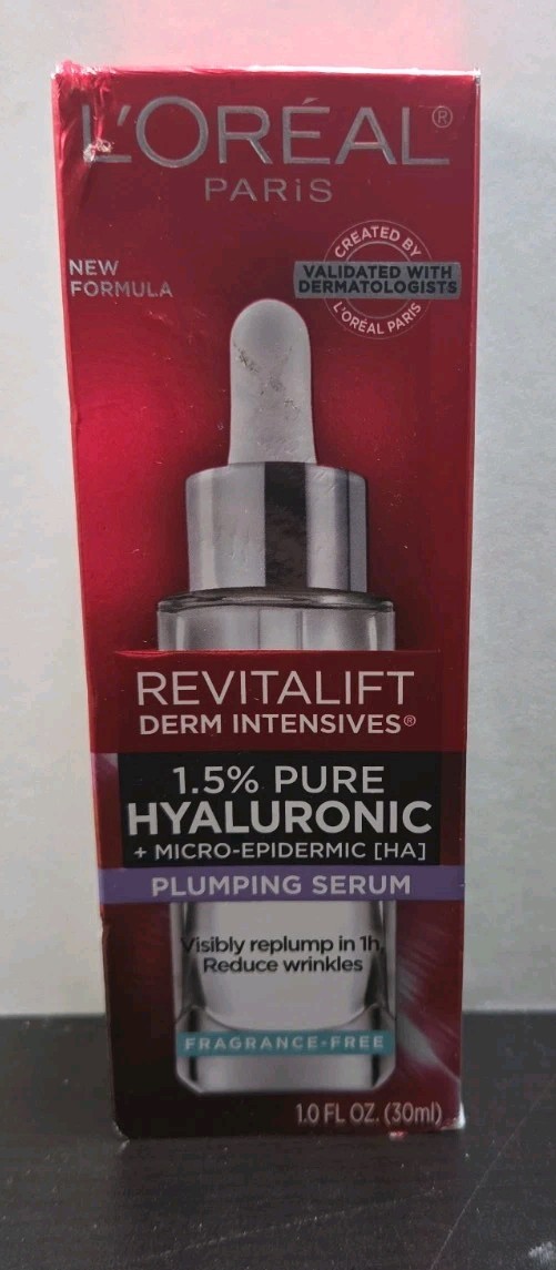 L’Oreal Paris Revitalift 1.5% Pure Hyaluronic Acid Serum 1.0 fl oz-NEW