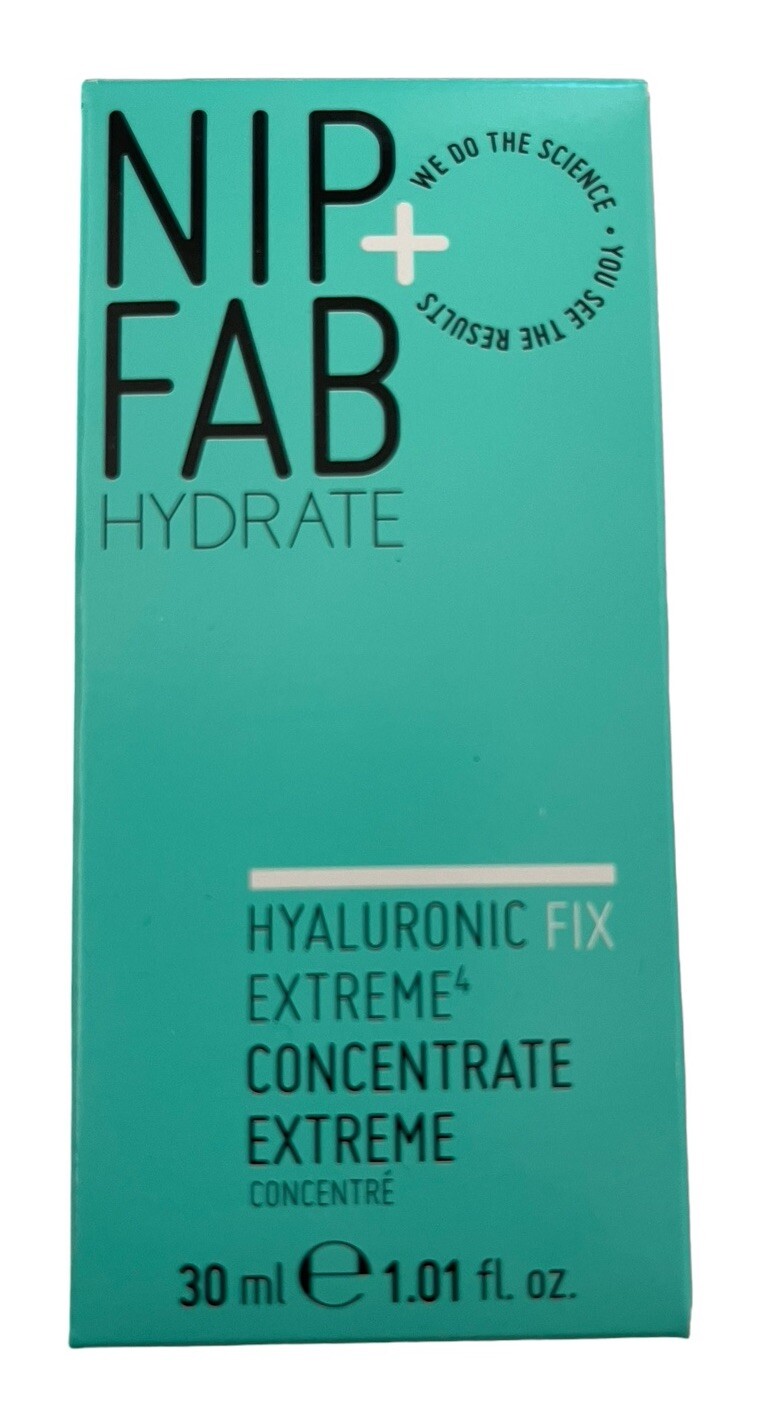 Nip + Fab Hydrate Hyaluronic Fix Extreme 30ml/1.01oz Full Size NEW IN BOX