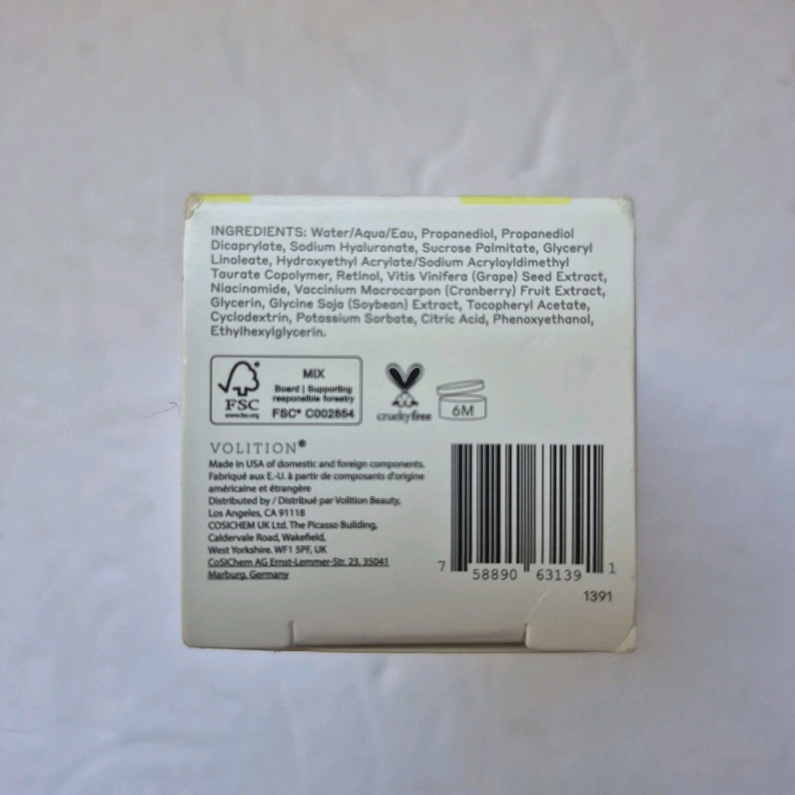 Volition Sémillon Overnight Retinol Serum, 1.1 fl oz New