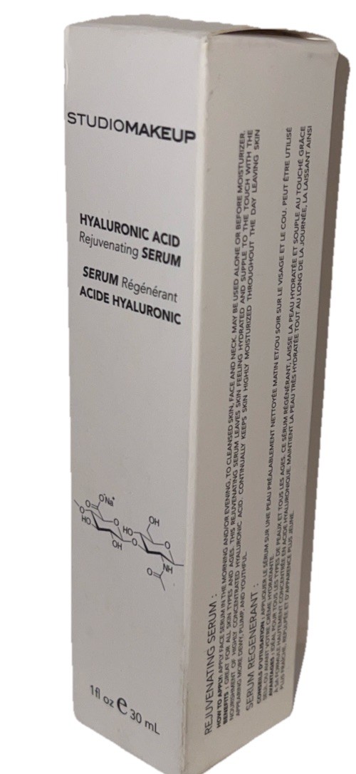 StudioMakeup Hyaluronic Acid Rejuvenating Face Serum (1 Fl Oz) (NEW/See Photos)