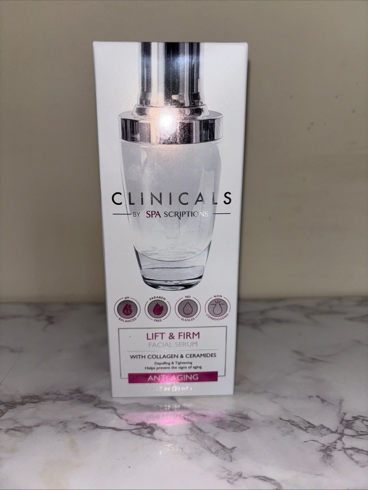 Clinicals by SPA Scriptions Lift and Firm Facial Serum Anti Aging 1.7 oz