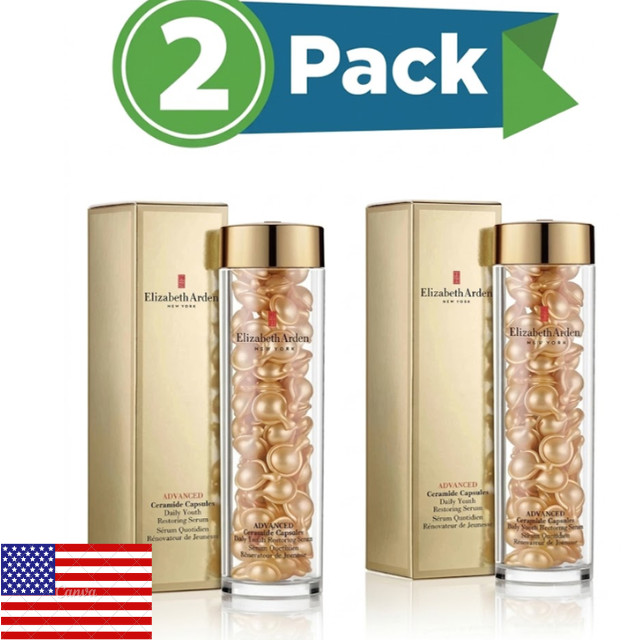 Elizabeth Arden Advanced Ceramide Daily Youth Restoring Serum 90 Capsule 2 pack