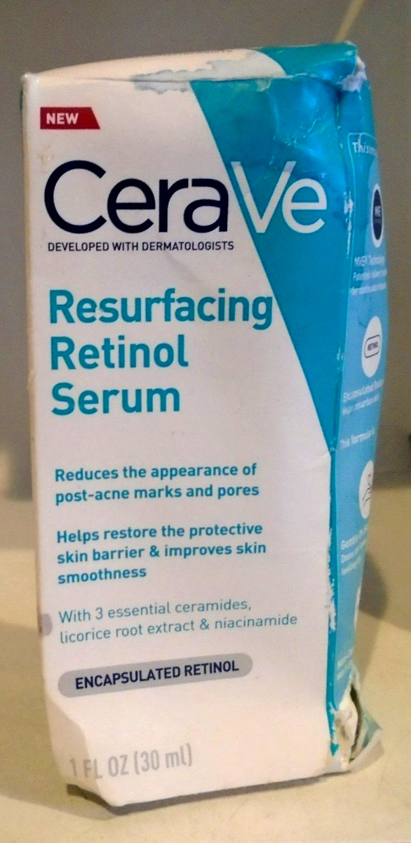 CeraVe Resurfacing Retinol Serum 1 OZ – for Post-Acne Marks and Skin Texture