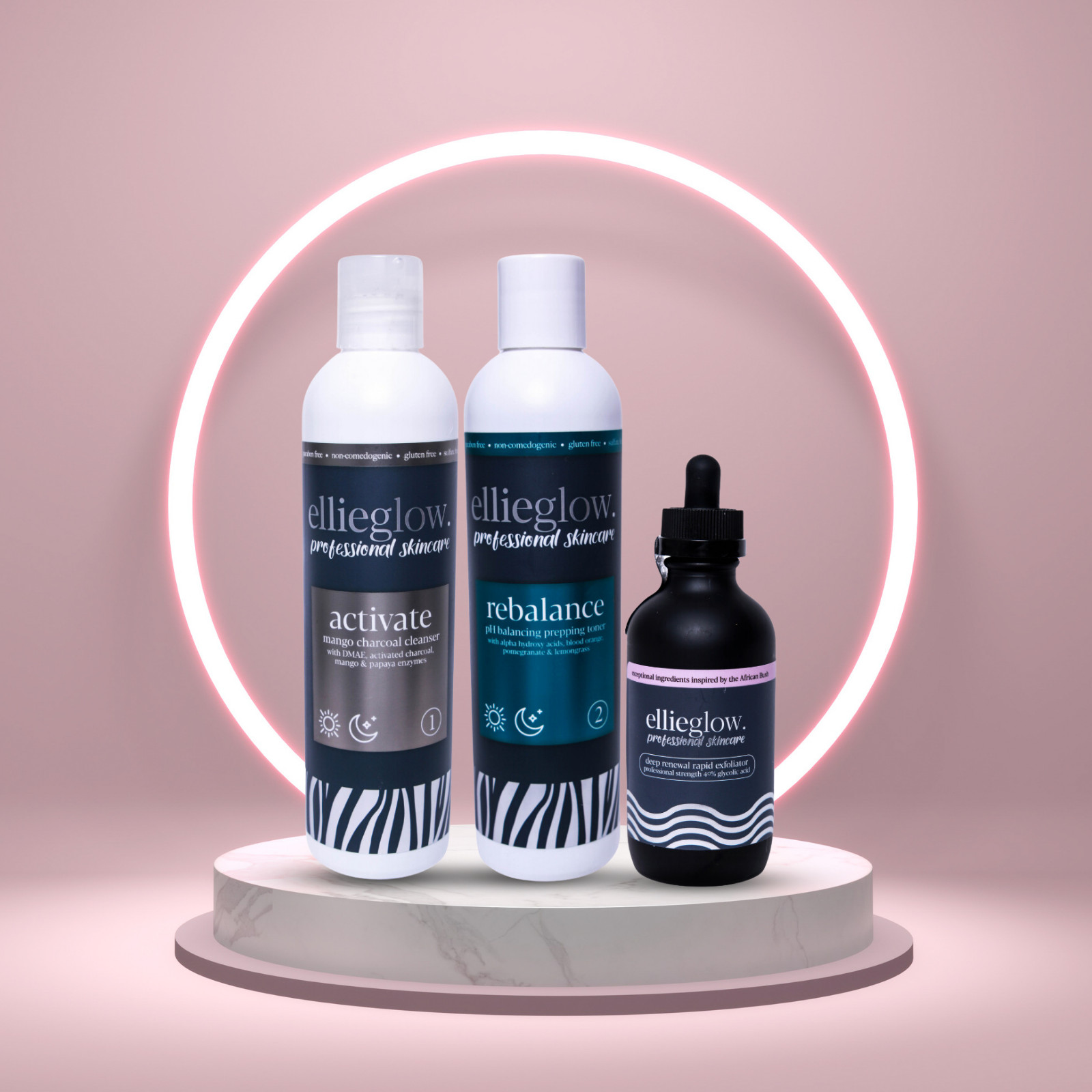 Ultimate 40% 4oz Glycolic Acid Power Bundle! Professional Strength Kit yr supply