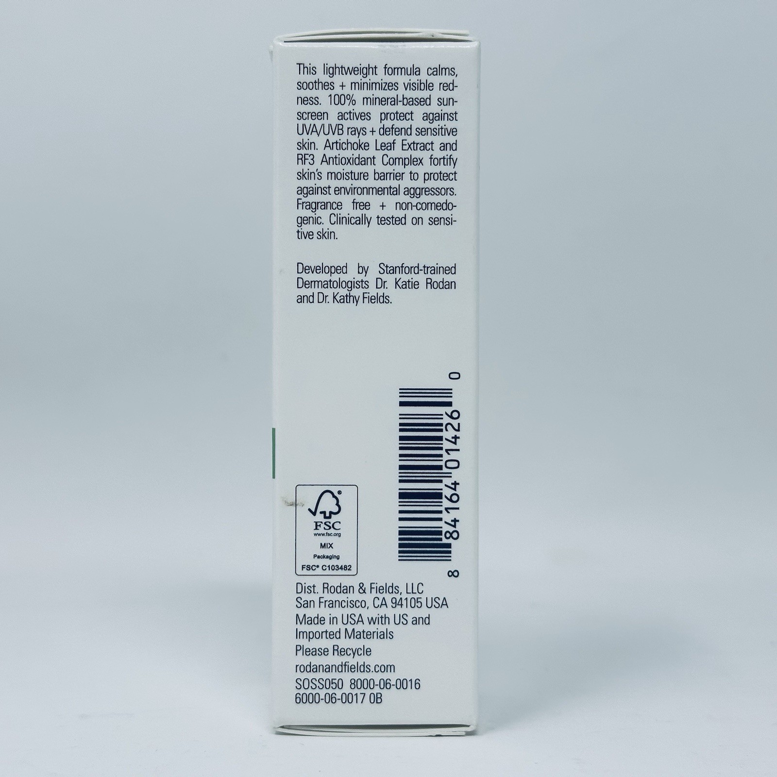 Rodan + Fields Soothe Daily Mineral Sunscreen 1 oz SPF 30 Exp 04/2028 Sealed