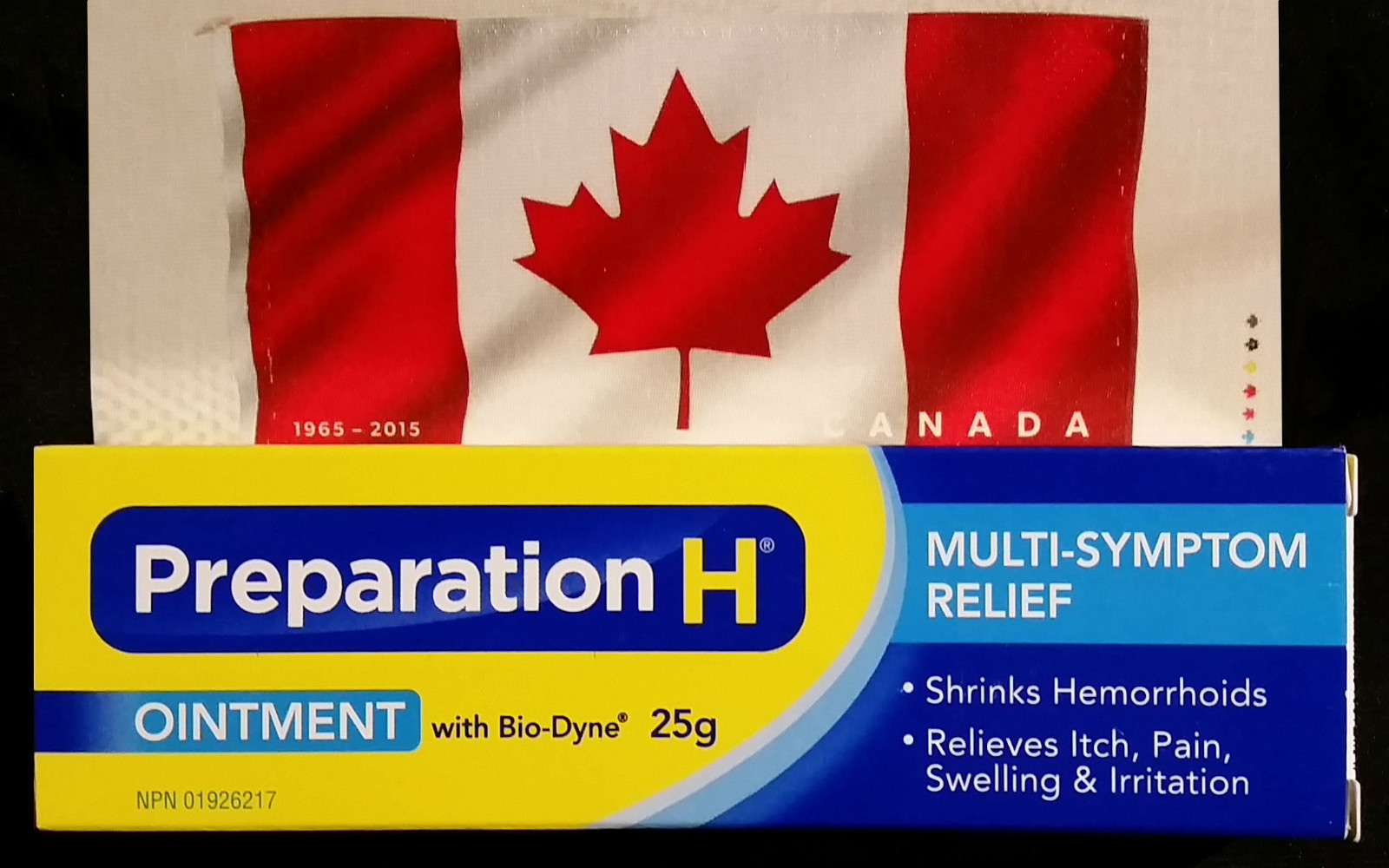 CANADIAN PREPARATION H OINTMENT WITH BIO-DYNE 25GR PREP-H CANADA