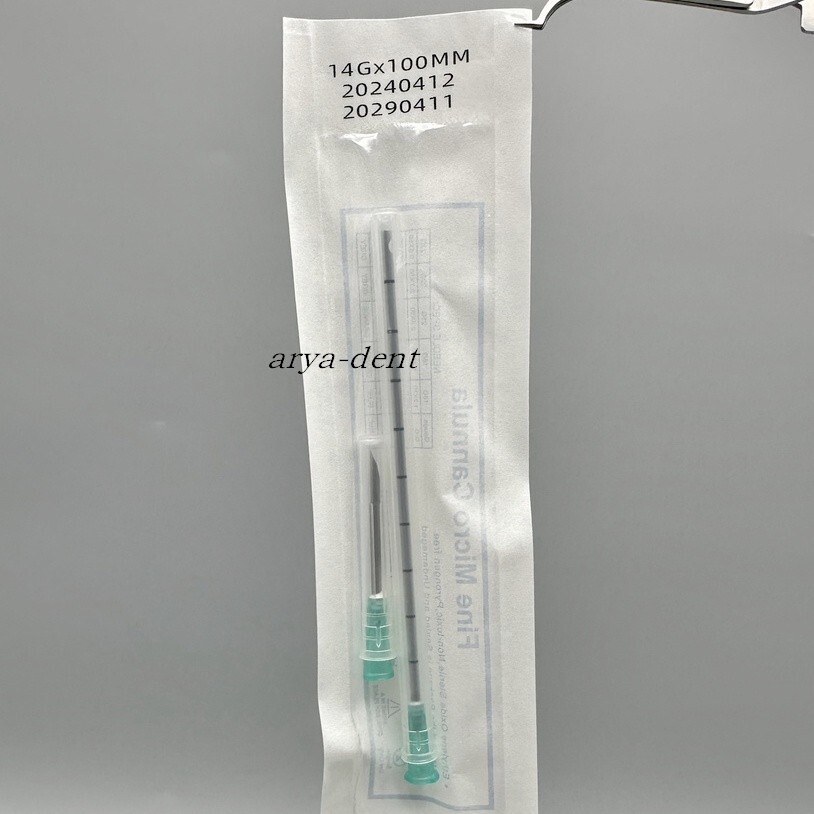 Disposable Micro Cannula Sterile Needle Blunt Tip for Filler Injection 14G-27G