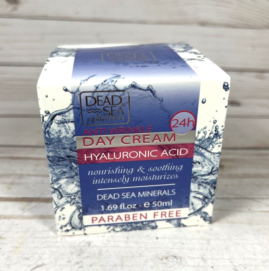 Dead Sea Minerals Collection HYALURONIC ACID Anti Wrinkle Day Cream 1.69oz