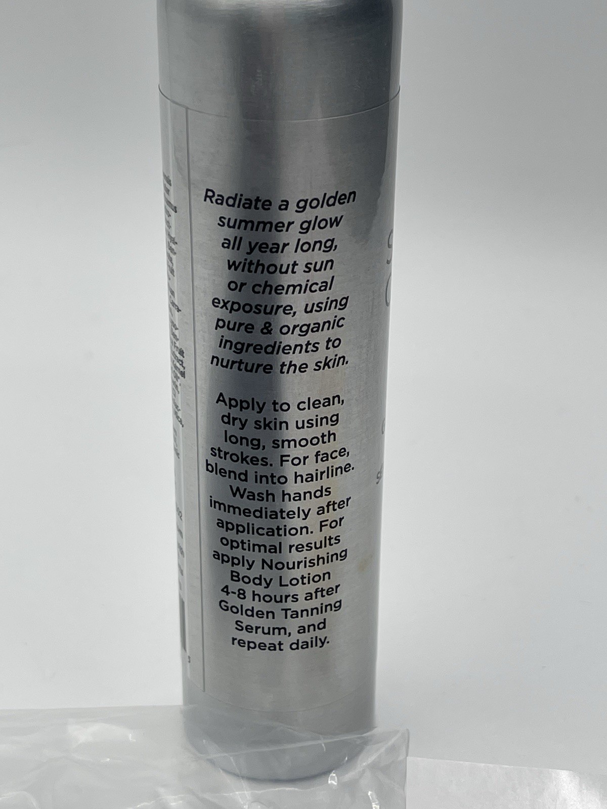 Suzanne Somers Organics Golden Tanning Serum 4 oz With Mitten