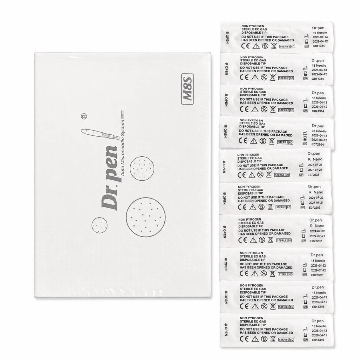 Dr. Pen M8S Wireless Pen, Adjustable Speed Device +10 Tips =(10×18)