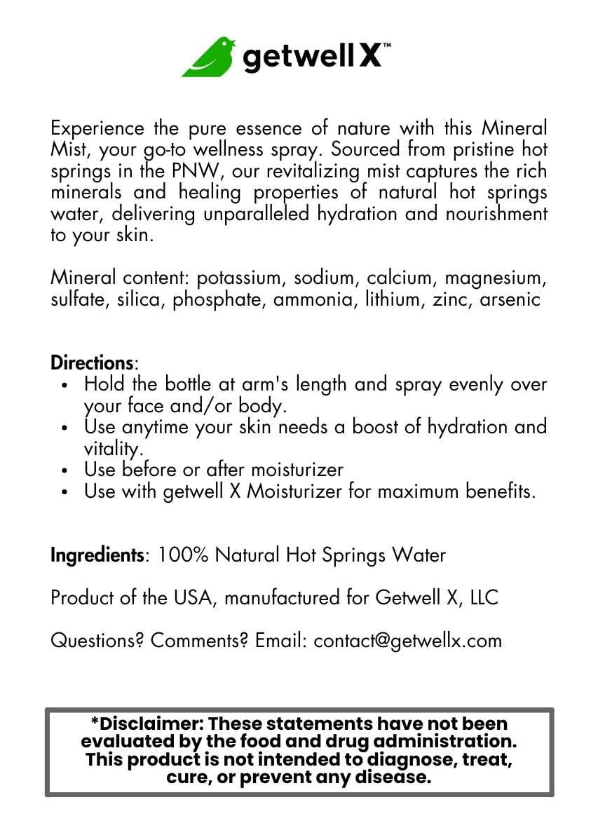 Facial Care Kit – Mineral Mist & Emu Oil Moisturizer: heals dry sensitive ski…