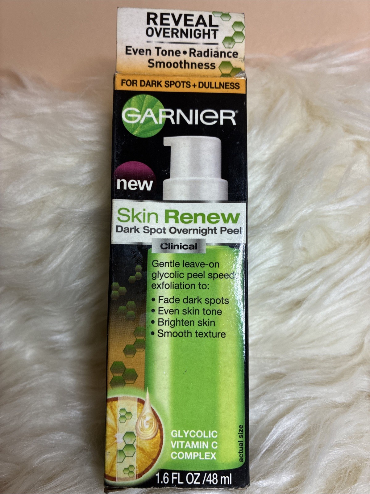 Garnier Skin Renew DARK SPOT OVERNIGHT PEEL Glycolic Vit C Complex. HTF