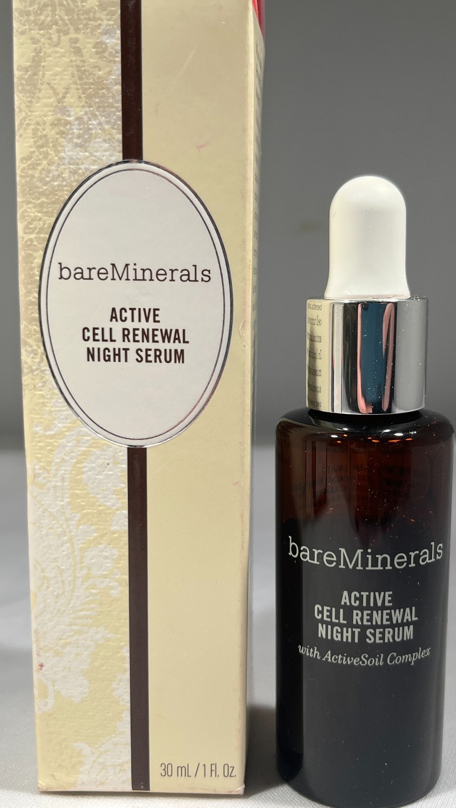 BareMinerals Active Cell Renewal Night Serum, 1 oz. (See Fill Line)