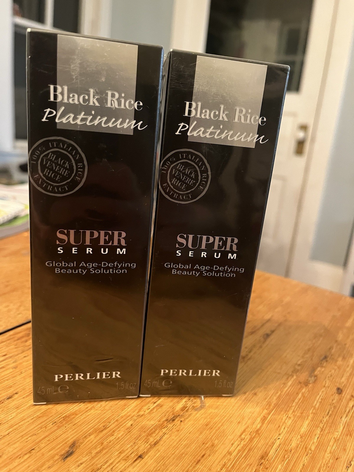 TW0 PERLIER Black Rice Platinum Face SUPER Serum 1.5 oz – Made In Italy