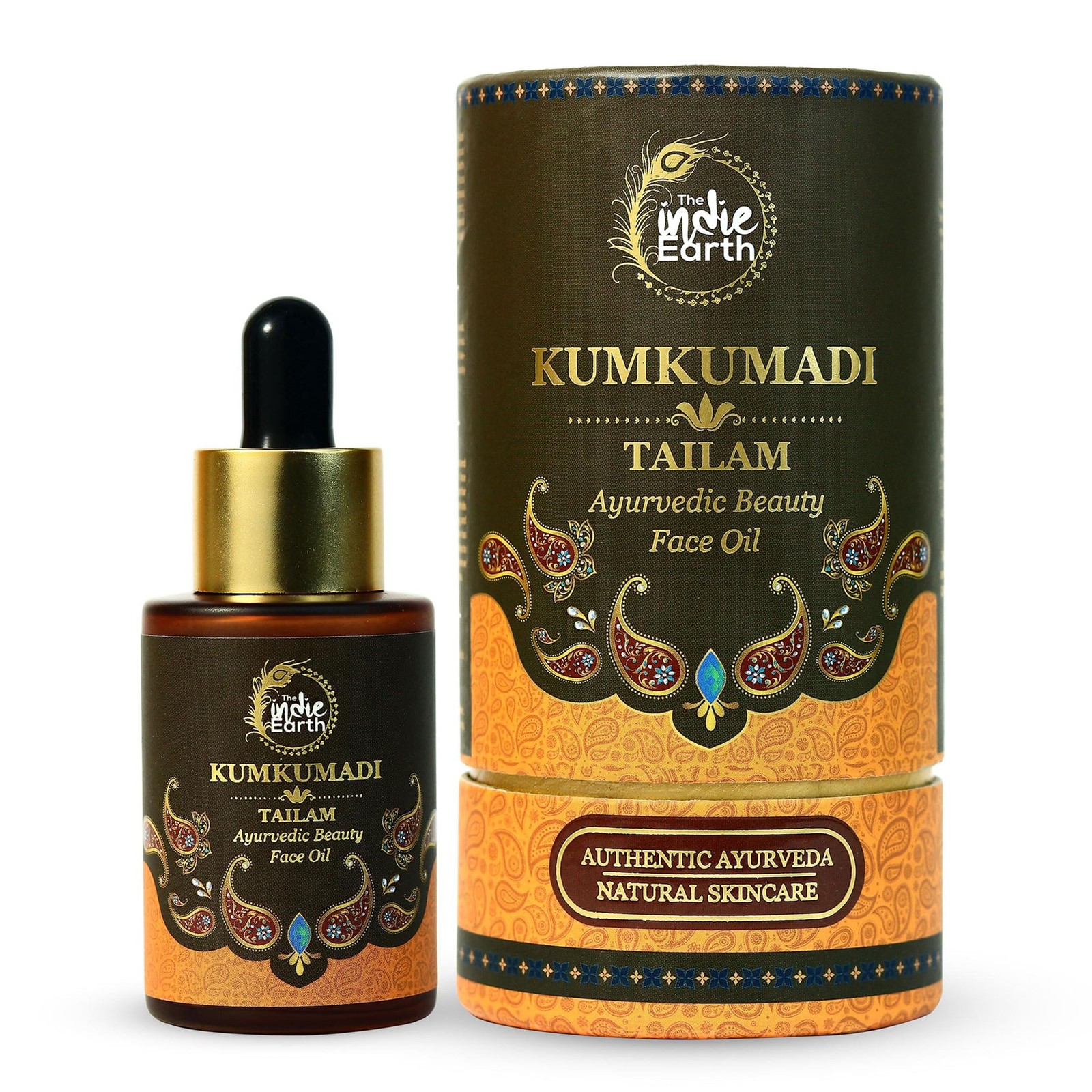 The Indie Earth Kumkumadi Tailam 30 ml | Ayurvedic Beauty Face Oil | Night Se…