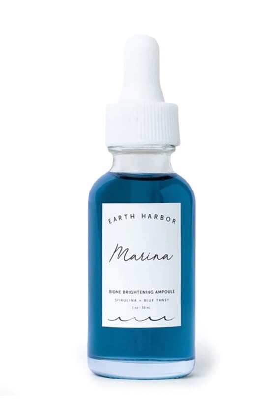 EARTH HARBOR Marina Biome Brightening Ampoule 1oz NIB $38 CLEAN BEAUTY