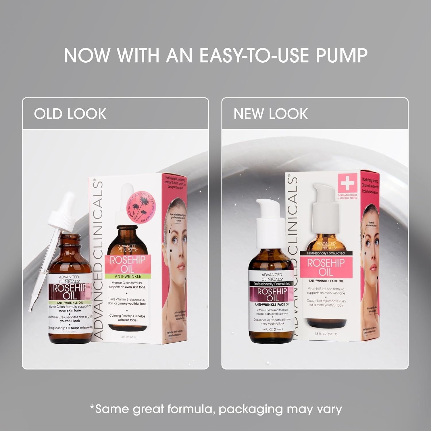 Lightweight Rosehip Oil with Vitamin E – 1.8 Fl Oz for Smooth, Glowing Skin