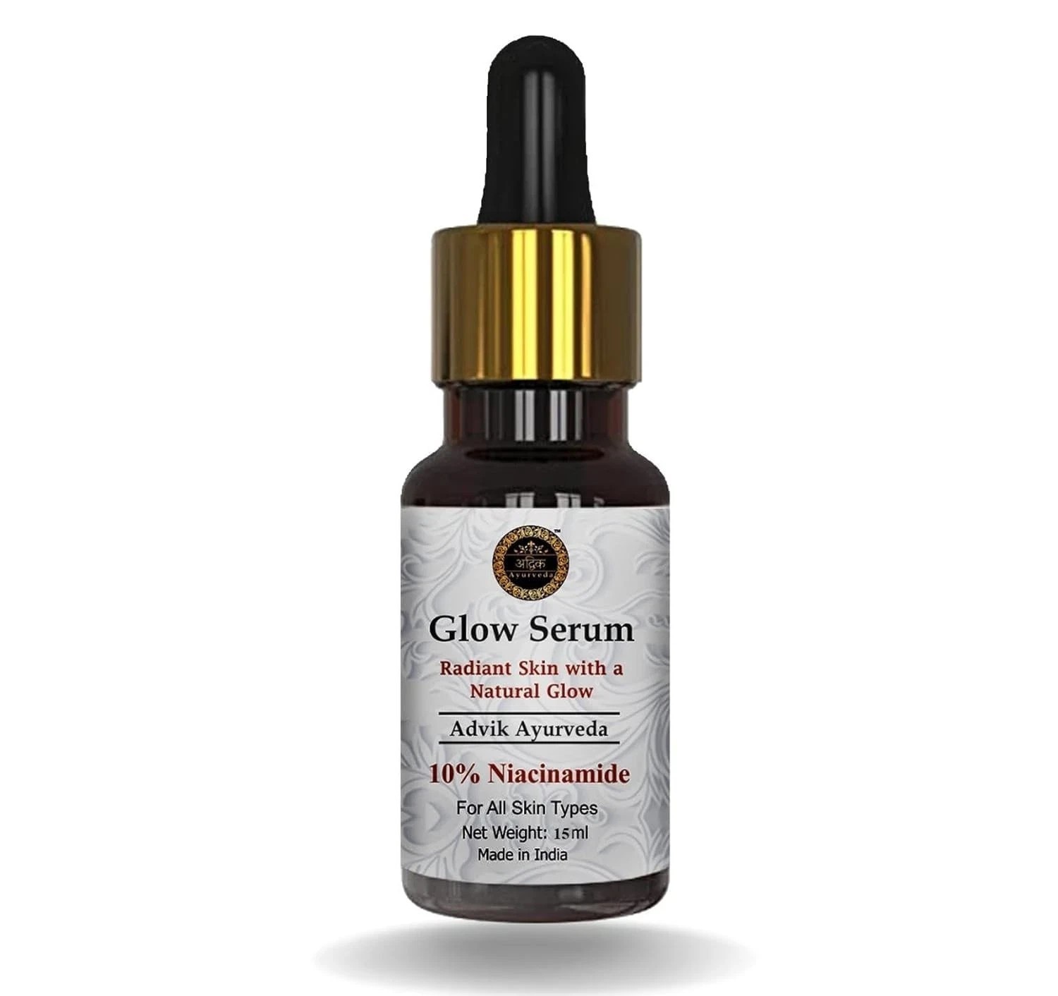Advik Ayurveda Glow Serum 10% Niacinamide For All Skin Types 15ml