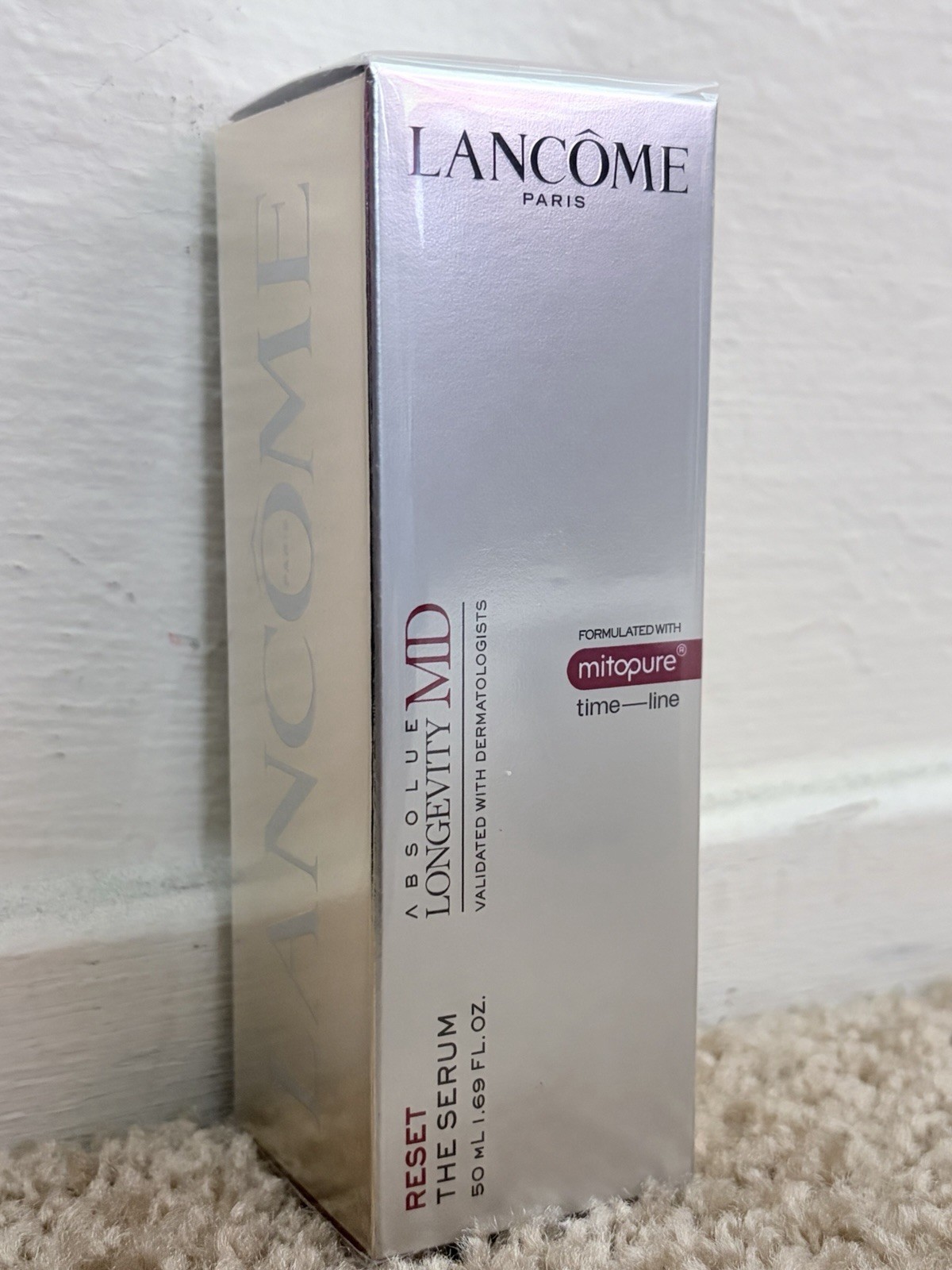 Lancome Absolue Longevity MD Reset The Serum 1.69 Oz / 50ml New In Box Sealed