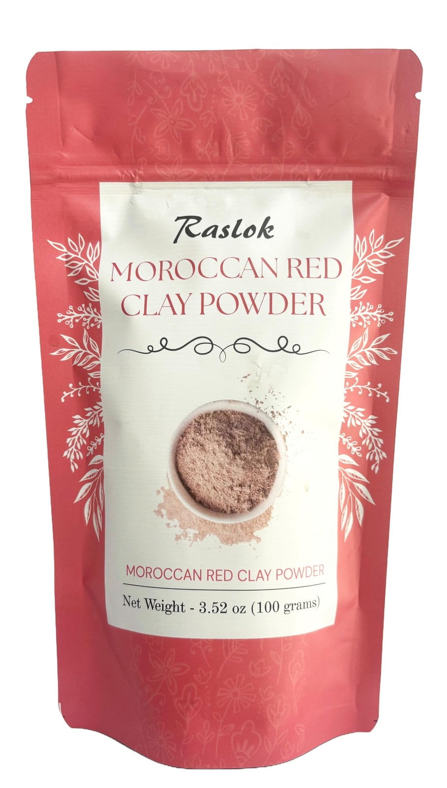 Moroccan Red Clay Powder 100g | 3.52 oz. | Suitable for Face Mask, Scrub,Soap…