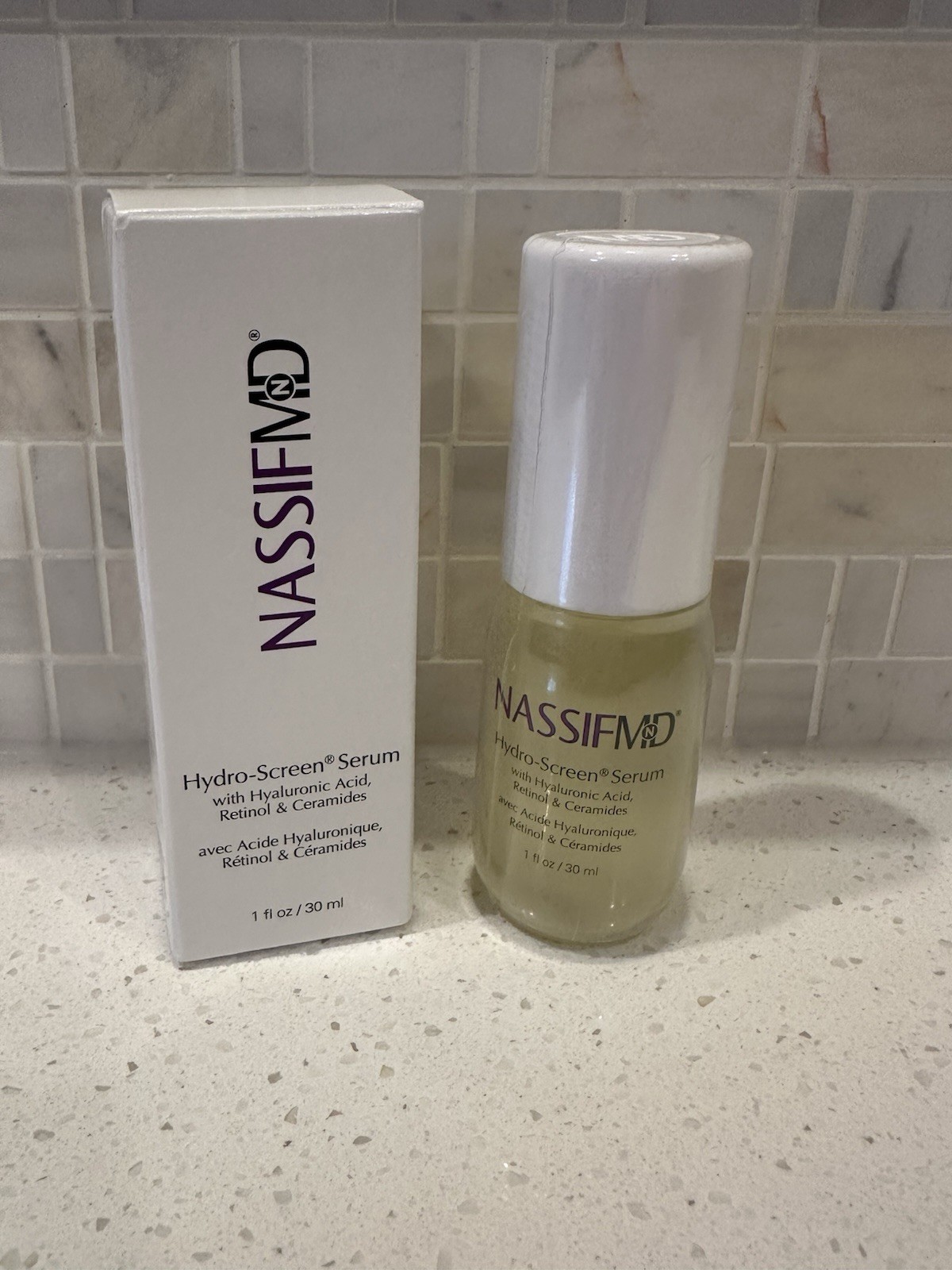 Nassif Hydro-Screen Retinol & Hyaluronic Acid – Large – 1.0 0z. New & Sealed