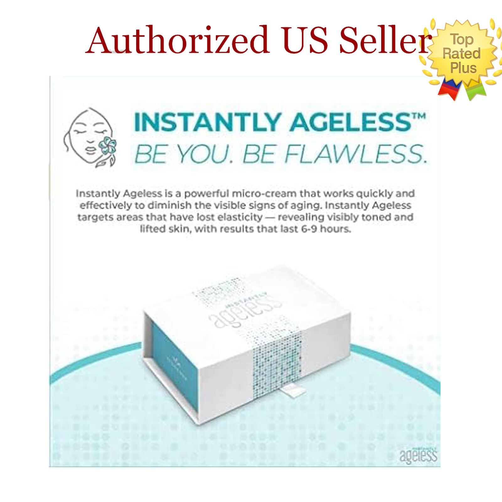 Instantly Ageless Face lift, 25 Vials in a box, Exp 05/2026