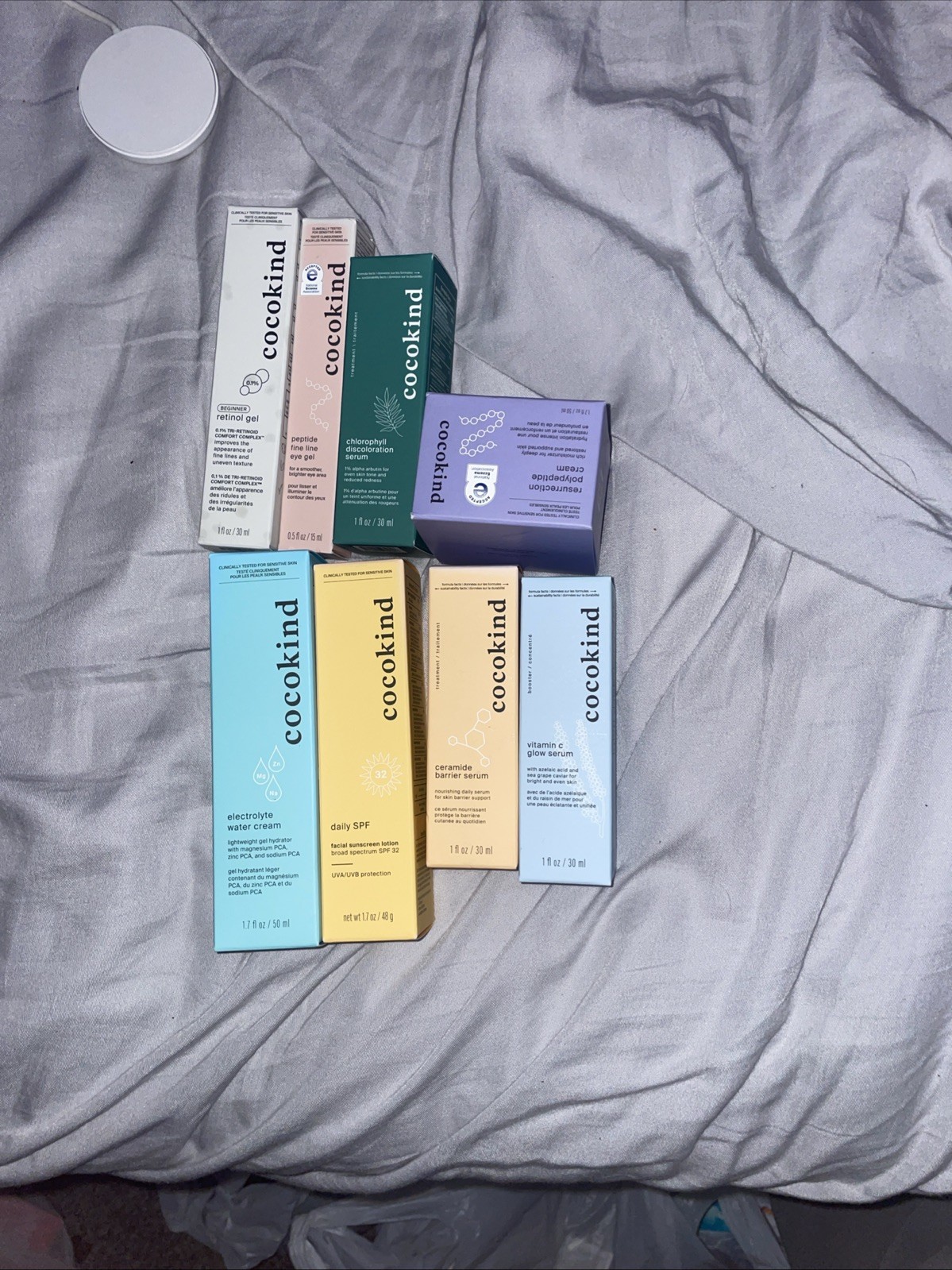 (8 Pack ) CocoKind Vitamin C Glow Serum , Electrolyte Water Cream, Polypeptide
