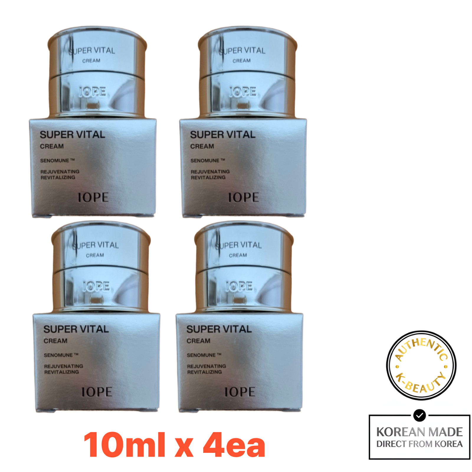 IOPE Super Vital Cream 40mL(10mlx4pcs) NEW 6th Generation / Free Gift(IOPE MASK)