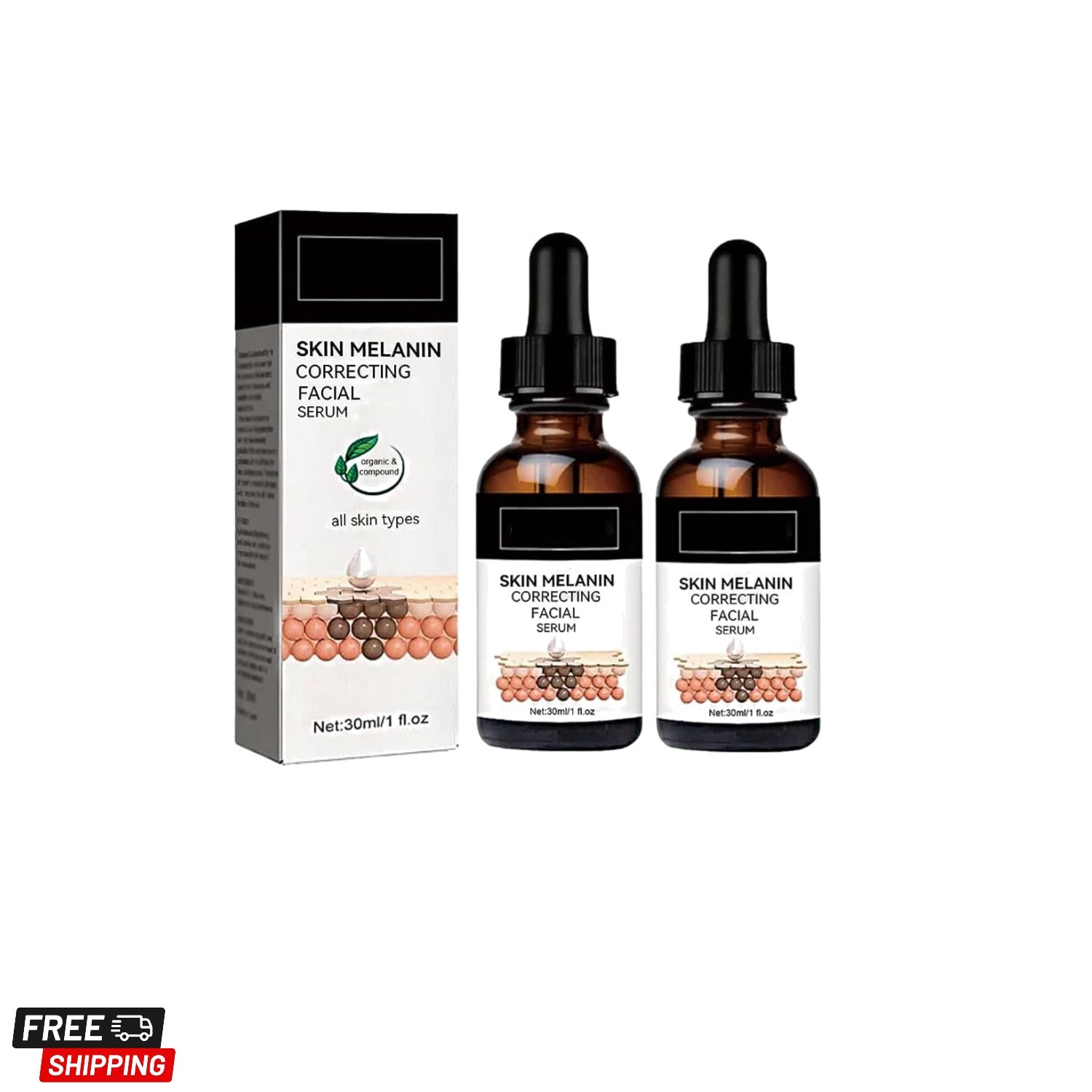 2025 Melanin Correcting Facial Serum, Dark Spot Corrector Daily Face Serum, M…