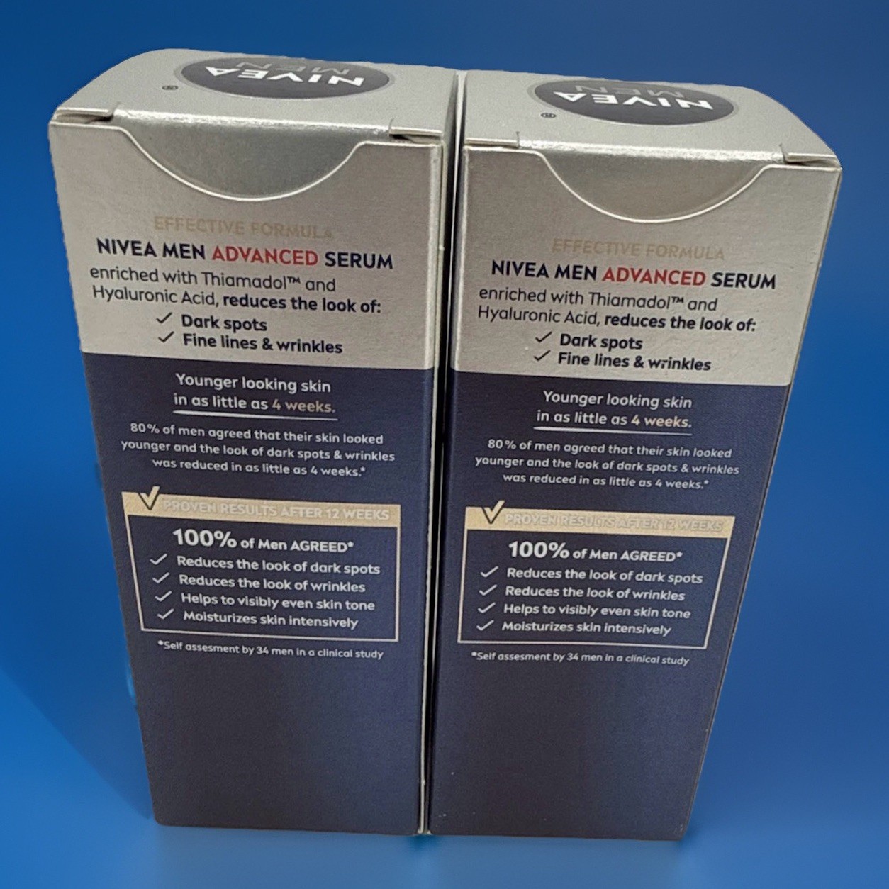 2 Pack Nivea MEN Age Defense Advanced Serum 2 in 1 Dark Spots & Wrinkles 30ml X2