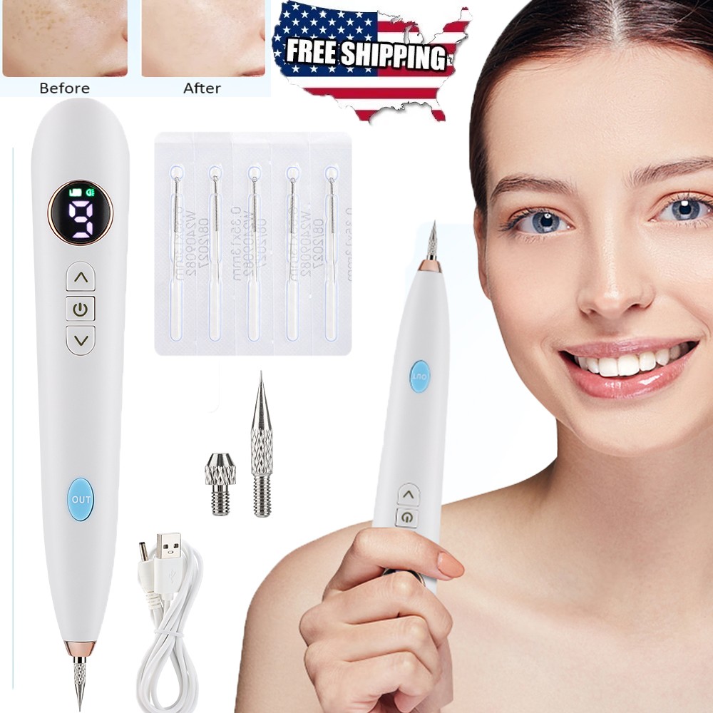 9 Gears Electric Plasma Pen Mole Removal Dark Spot Remover Skin Wart Tag Tattoo