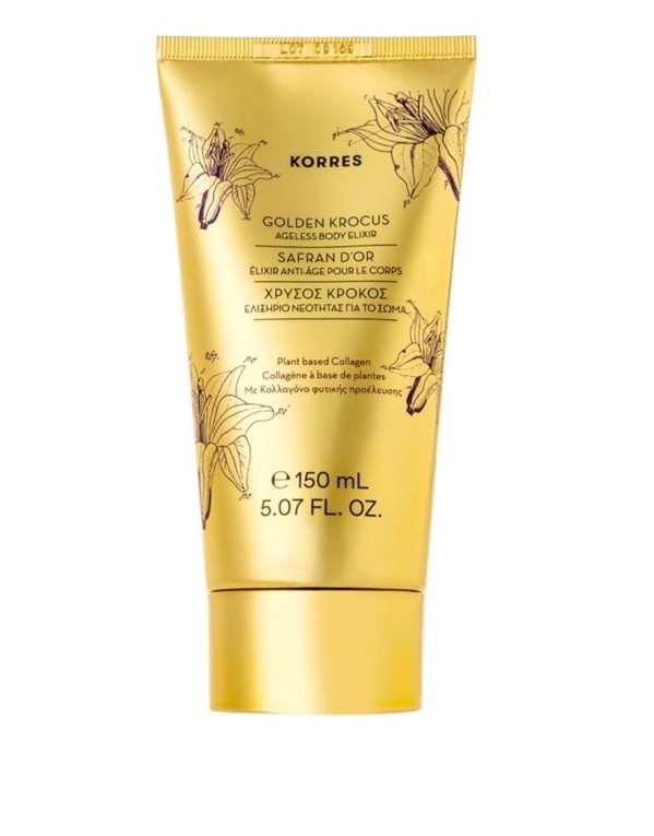 KORRES GOLDEN KROCUS AGELESS BODY ELIXIR W/ PLANT BASED COLLAGEN 5.07 FL OZ