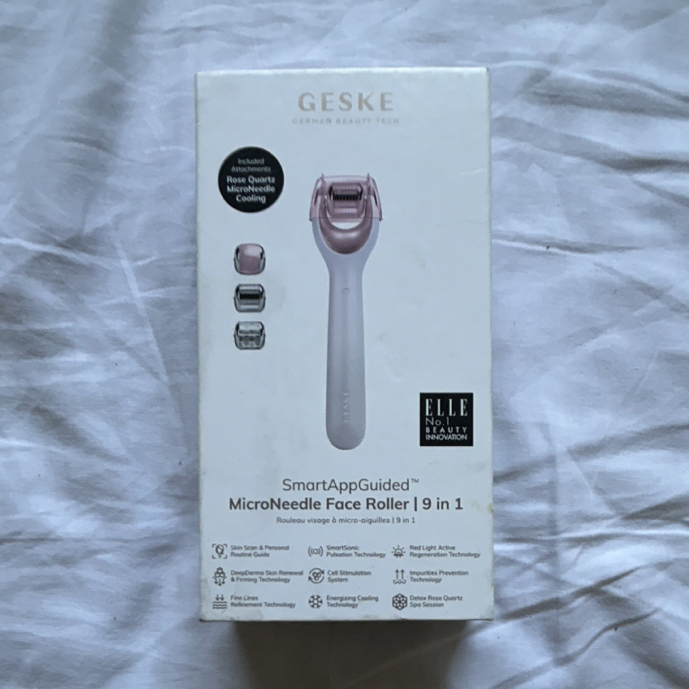 GESKE SmartAppGuided MicroNeedle Face Roller 9-in-1 Anti-Aging