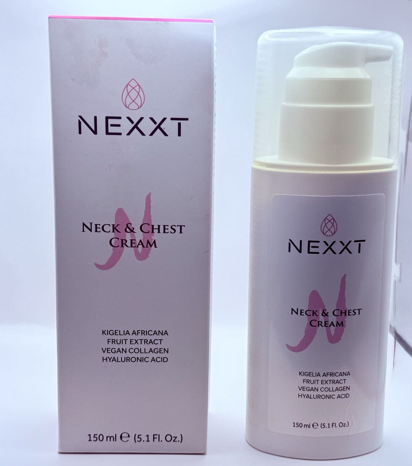 NEXXT Neck & Chest Firming Cream 150ml Vegan Collagen Hyaluronic Acid Free Ship