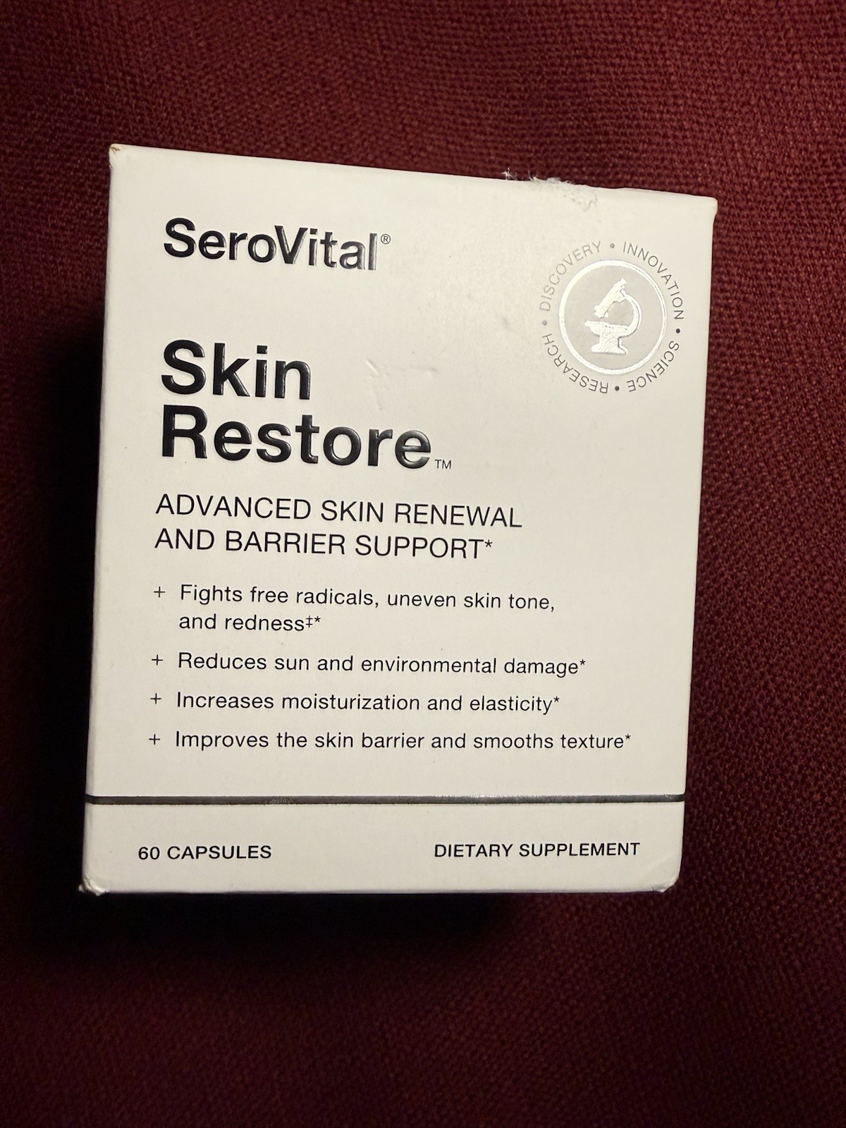 SeroVital Skin Restore, 60-count Capsules Exp 05/2025 Sealed